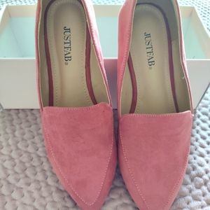 Just Fab, mauve flats